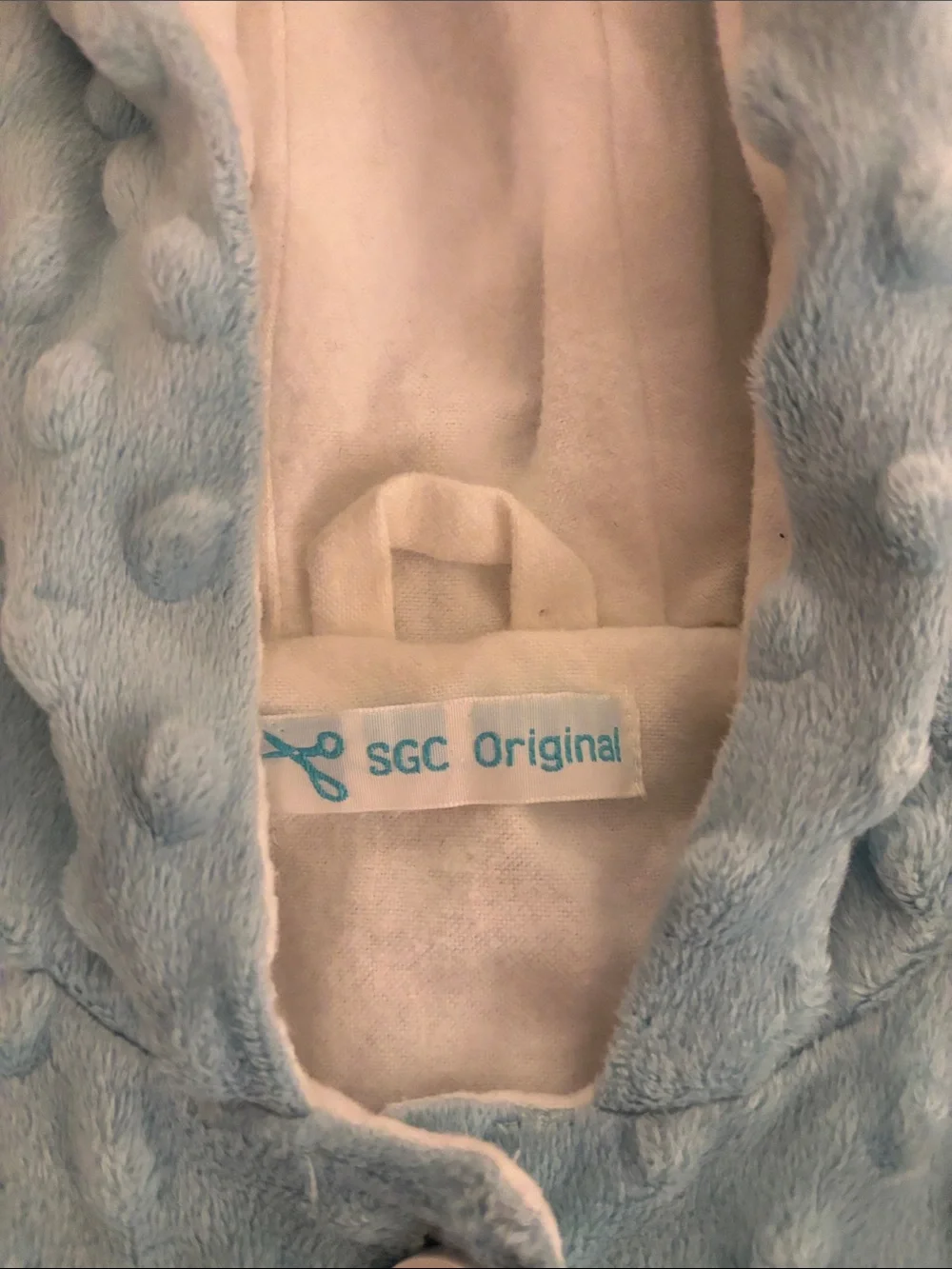 SGC Original Baby Hooded Coat in Light Blue with Minky DOT Sz 3T/4T NWOT